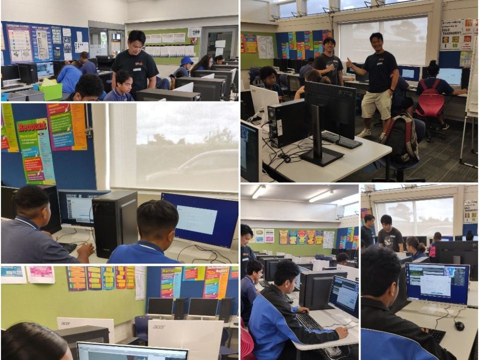 Year 9 students at Tangaroa College